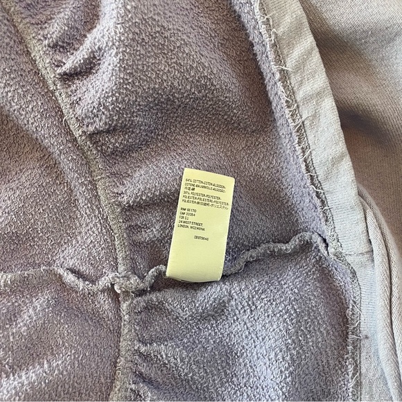 We The Free by Free People - Ruffle Hem Sweatshirt XS Purple Lilac Peplum Tunic - Picture 7 of 11